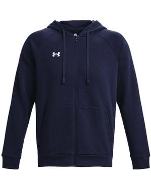 Under Armour Rival Fleece Fz Hooded Jacket - Blue