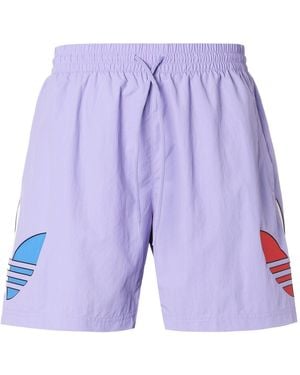 adidas Originals Tricol Logo Sports Swimming Short Pants - Blue