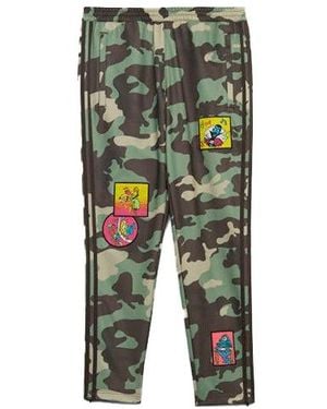adidas Originals X Jeremy Scott Crossover Camouflage Sports Pants/Trousers/Joggers - Green