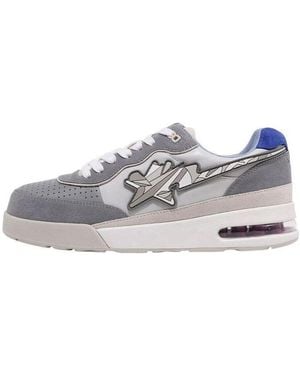A Bathing Ape X Ldg Road Sta Leather Low - White