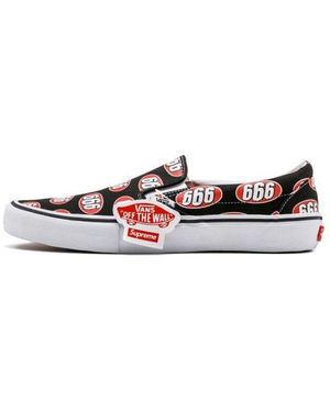 Vans Supreme X Slip-On 666' - Red
