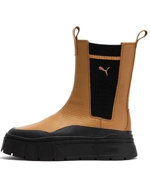 PUMA (Wmns) Mayze Stack Chelsea Boot 'Desert' - Black