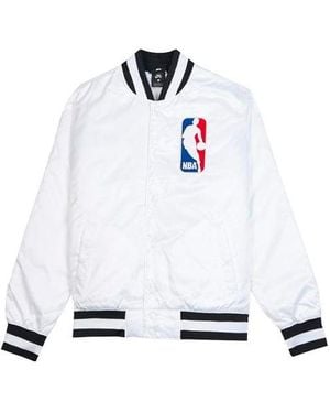 Nike Sb X Nba Bomber Crossover Skateboard Casual Sports Baseball Uniform Jacket - White