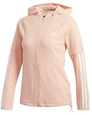 adidas (Wmns) 3S Fz Hoodie Training Hooded Jacket - Pink