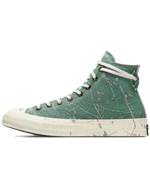 Converse Chuck 70S High Top Paint Splatter 'Admire Elm' - Green