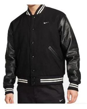 Nike Authentics Varsity Jacket - Black