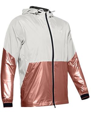 Under Armour Recover Legacy Windbreaker Jacket Rose' - White