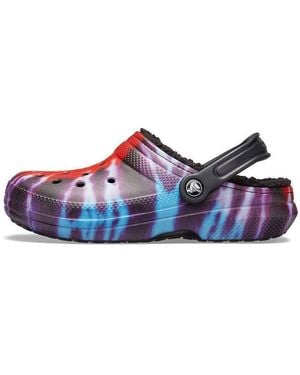 Crocs™ Classic Tie Dye Stay Warm Cozy Sports Slippers - Blue