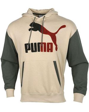 PUMA Colourblock Hooded Sports Colourblock - Natural