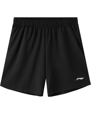 Li-ning Logo Table Tennis Knit Shorts - Black