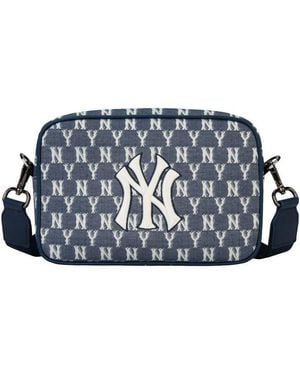 MLB Monogram Ny New York Yankees Crossbody Bag - Blue