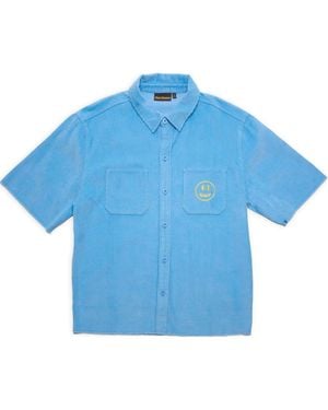 Drew House Corduroy Shirt 'Pacific' - Blue
