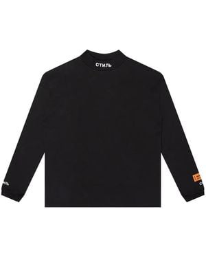Heron Preston Ctnmb Long-Sleeve Turtleneck T-Shirt - Black