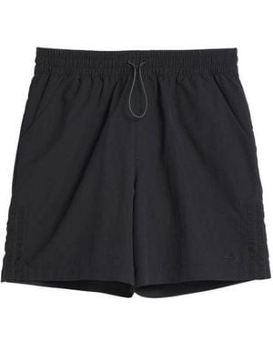 adidas Solid Color Loose Casual Shorts - Black
