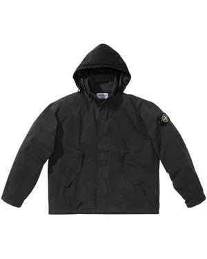 Supreme X Stone Island Cotton Cordura Shell Jacket - Black