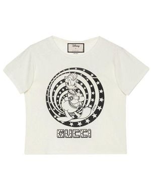 Gucci (Wmns) X Disney Donald Duck Printed Short-Sleeved For - White