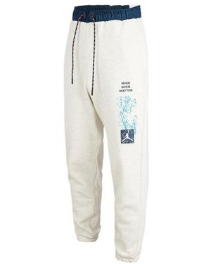 Nike Essentials Mountainside Casual Sports Lacing Printing Long Trousers - Blue