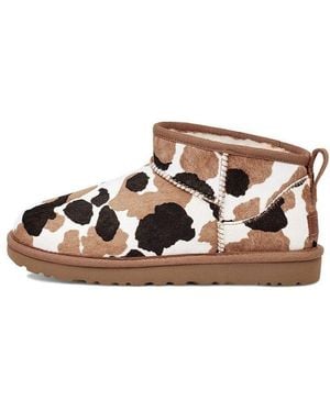 UGG (Wmns) Classic Ultra Mini 'Cow Print' - Brown