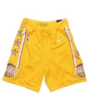 Nike Nba Los Angeles Lakers Sw Fan Edition Basketball Shorts - Yellow