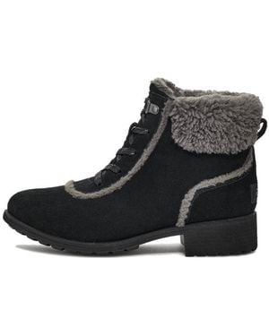 UGG (Wmns) Bodie Fur Lace Boot - Black