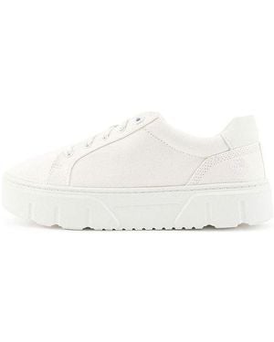 Timberland (Wmns) Laurel Court Low Lace Up Trainers Canvas' - White