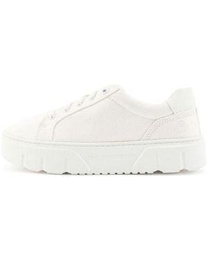 Timberland (Wmns) Laurel Court Low Lace Up Sneakers Canvas' - White