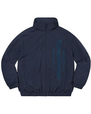 Supreme Side Logo Track Jacket - Blue