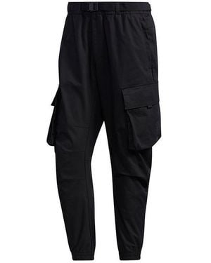 adidas Th Pnt Cargo Leisure Sports Big Pocket Suit Pants - Black