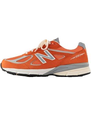 New Balance X Aim Leon Dore 990V4 Clay' - Red