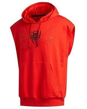 adidas Dm Ss Printing Sports Sleeveless - Red