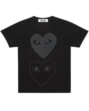 COMME DES GARÇONS PLAY Double Hearts T-Shirt - Black