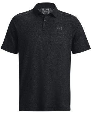 Under Armour Iso-Chill Heather Polo Shirt - Black