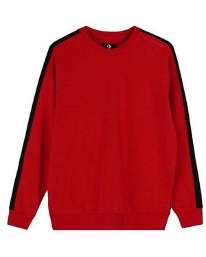 Converse Track Taping Crew Neck Sweatshirt - Red