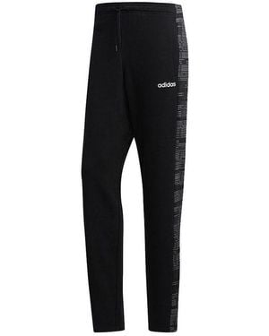 adidas M Ess Aop Pnt Running, Casual, Loose, Straight, Sports Pants - Black
