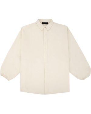 Fear Of God Fw23 Button Down Shirt 'Cloud Dancer' - Natural