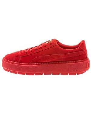 PUMA (Wmns) Suede Platform Trace 'Valentines Day' - Red