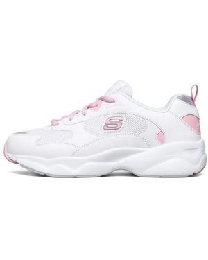 Skechers (Wmns) D'Lites Campus Leisure Chunky Shoes - White