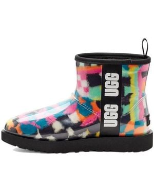 UGG (Wmns) Classic Clear Mini Boot Checks Multi' - Blue