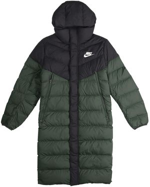 Nike Sportswear Windrunner Down Fill Long Hooded Down Jacket - Green