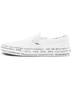Vans X We Are Beautiful Classic Slip-On - White