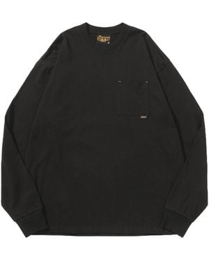 Drew House Basic Long Sleeve Pocket T-Shirt - Black