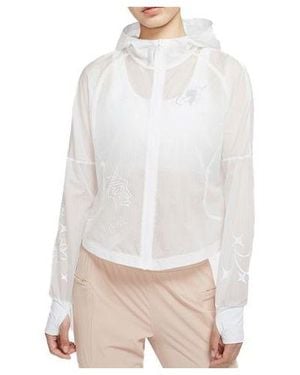 Nike (Wmns) Logo Printing Hooded Jacket - White