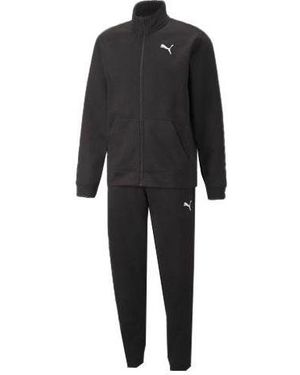 PUMA Casual Sports Stand Collar Jacket Suit - Black