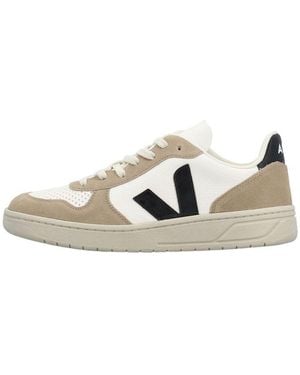 Veja V-10 Chromfree Low-Top Trainers - Metallic