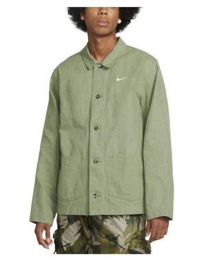 Nike Life Unlined Chore Coat Heavyweight Cotton Jacket - Green