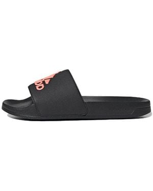 adidas Adilette Cosy Wear-Resistant Slippers - Black