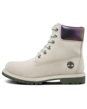 Timberland (Wmns) 6 Inch Premium Boot 'Taupe Nubuck' - White