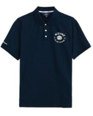 Mizuno Heritage Polo Shirt - Blue
