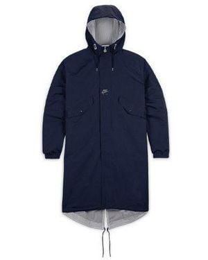 Nike Air X Kim Jones Crossover Reversible Mid-Length Hooded Jacket Us Edition - Blue