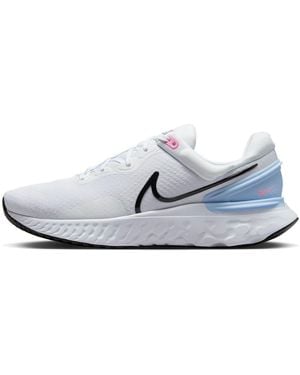 Nike React Miler 3 Road Running Shoes Bright Crimson Obsidian' - White